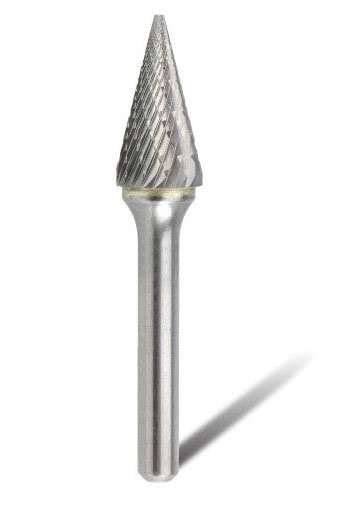 BORDO BURR CONE POINTED ( SM-43) 1/8 DIA 